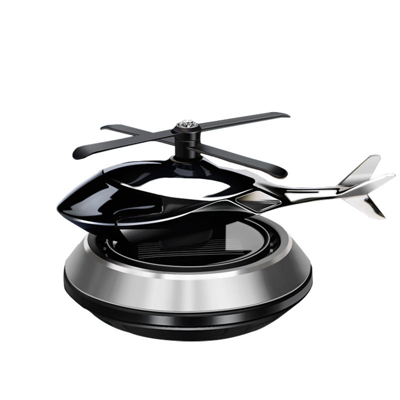 Solar - powered Airplane Car Ornament for Center Console