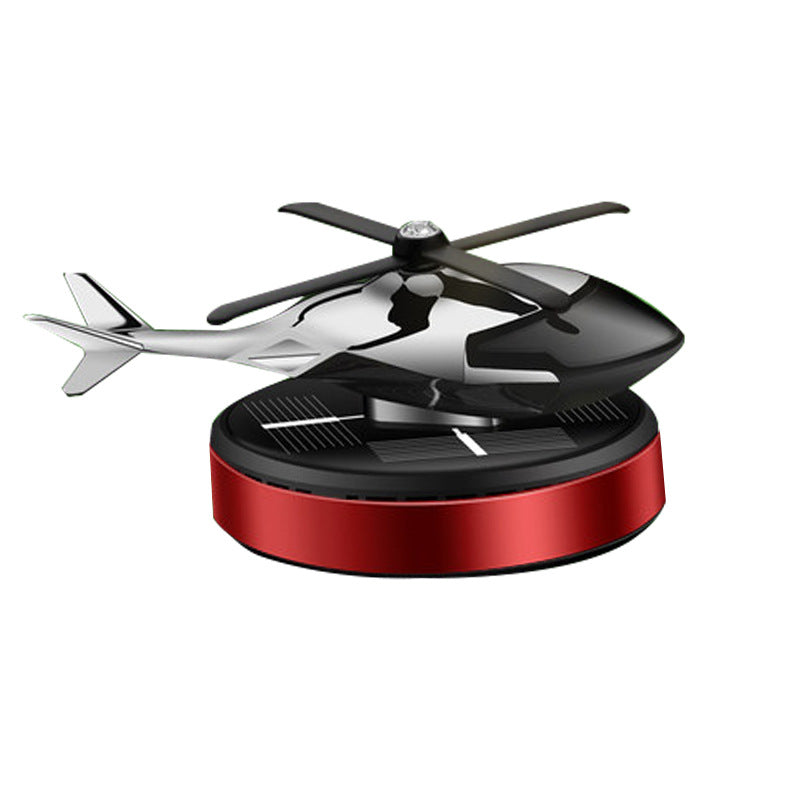 Solar - powered Airplane Car Ornament for Center Console