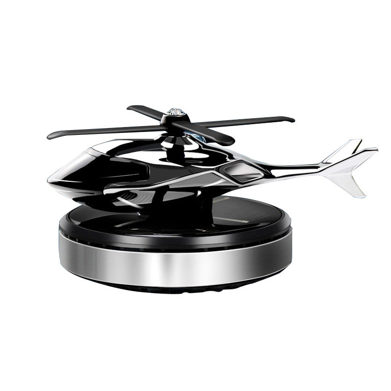 Solar - powered Airplane Car Ornament for Center Console