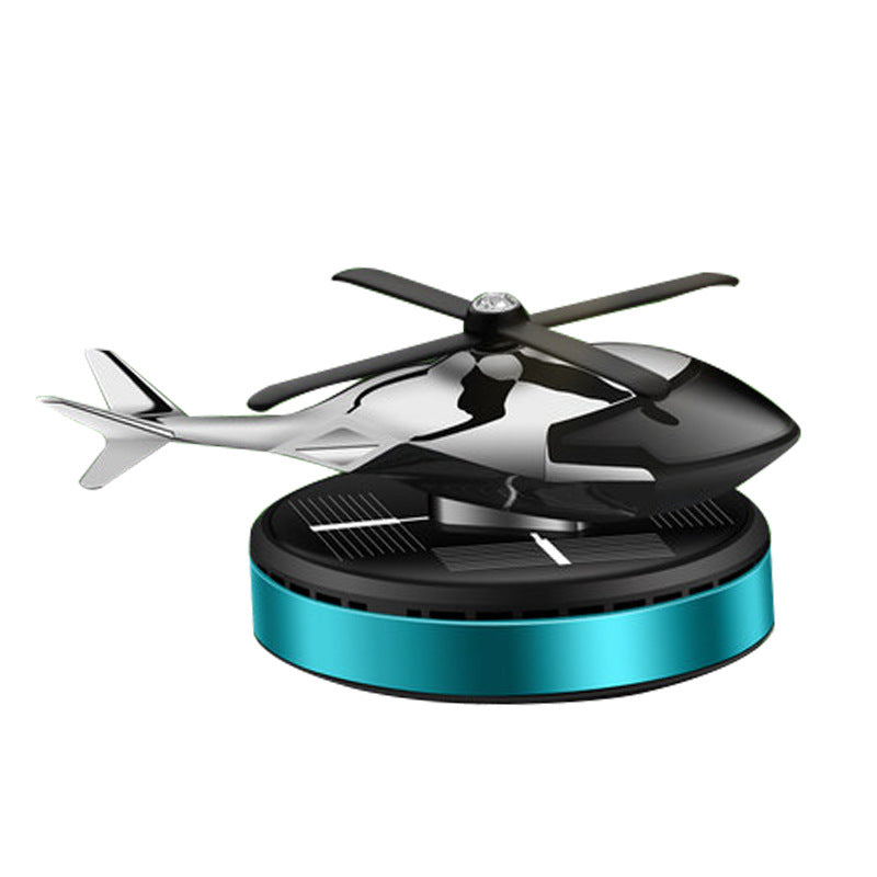 Solar - powered Airplane Car Ornament for Center Console