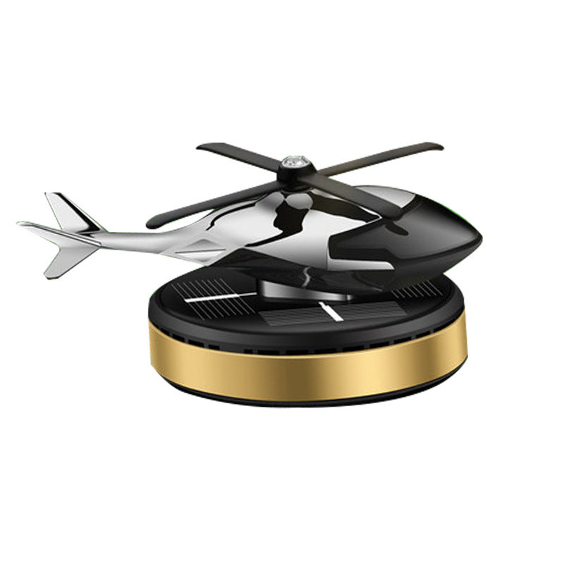 Solar - powered Airplane Car Ornament for Center Console