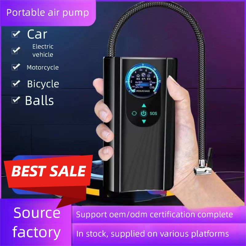 Mini Hand - held Car Inflator Pump. Universal for Cars, Electric Cars and Electric Bicycles with 36V, 48V and 60V. Portable Air Pump.