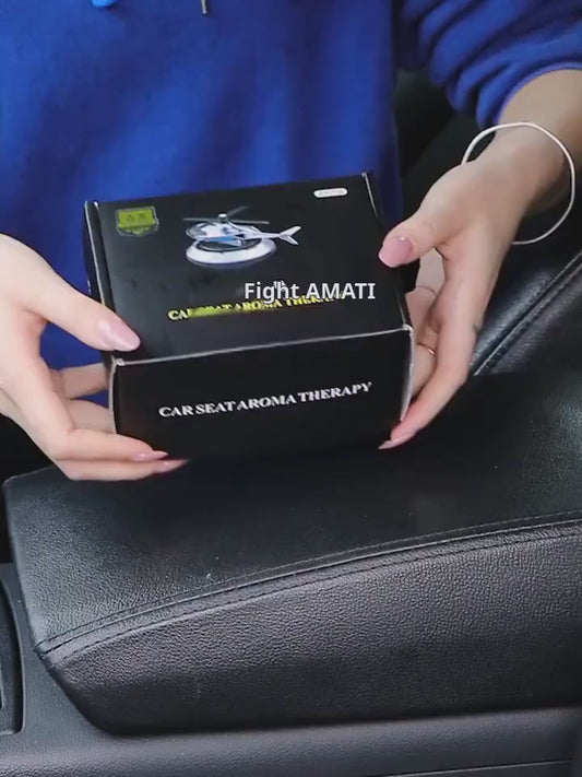 Solar - powered Airplane Car Ornament for Center Console